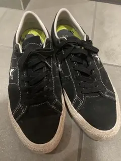 レアcons onestar 黒27.5 海外限定 converseスエード