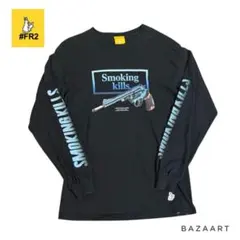#FR2 エフアールツー 長袖Tシャツ ロンT リボルバー 拳銃 S 黒ブラックのサムネイル