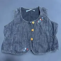 familiar デニムベスト　90サイズ