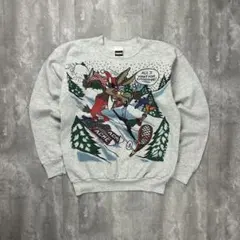 ルーニーテューンズ USA製 90s キャラクタープリント スウェット 6209