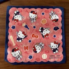 タイトーくじ 侍ジャパン サンリオ E賞 ハンドタオル ハローキティ