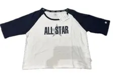 CONVERSE ALL STAR Tシャツ ホワイト/ネイビー