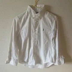 Ralph Lauren ホワイト長袖シャツ 4/4T