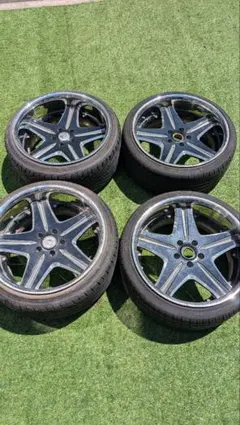 WORK LS207 ワーク 18x7.5J 114.3 ホイールタイヤ4本 - メルカリ