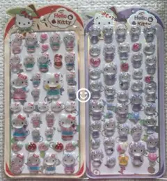 ハローキティ 硬いシール 3Dシール ぷっくりシール シール交換 立体シール