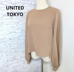 美品⭐️ ユナイテッドトウキョウ マルチスリーブ ブラウス ベージュ
