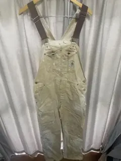 Carhartt アイボリー オーバーオール デッドストック - メルカリ
