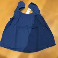 GAP クリンクルガーゼトップス　Sサイズ　ネイビー