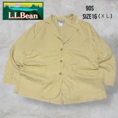 【L.L.Bean 】90sハンティングジャケットイエローXL相当