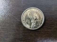 【アメリカ・１ドルコイン】第２０代大統領 ジェームズ・ガーフィールド 自由の女神