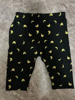 バナナ柄 ハーフパンツ 110cm 黒