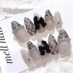 3636 ネイルチップ 量産型 ワンホン フレンチガーリー 韓国 地雷 オーダー