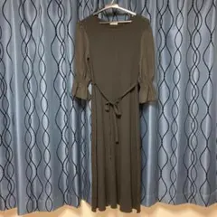 美品☆G U☆ロングワンピース／黒／S