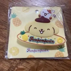 海外限定 サンリオ ポムポムプリン クリップ型マグネット 冷蔵庫メモクリップ