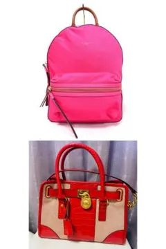 TORY BURCH リュックMK クロコダイル風デザイン バッグ 2点セット