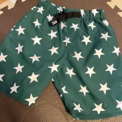 ベビードール　星柄　グリーン　ハーフパンツ　120センチ