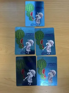 ワンピース カードゲーム ルフィ スイカ 5枚セット - メルカリ