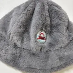 【極美品】USJ ジョーズ バケットハット グレー もこもこ ユニバ