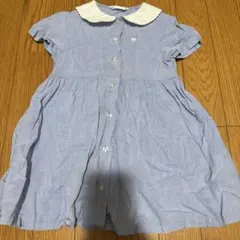 White-mate 水色 襟付きワンピース 100 通塾　お受験　受験