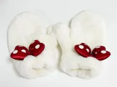 東京ディズニーリゾート　ミニーリボン付きミトン