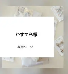 かすてら様専用ページ