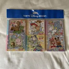 トイストーリーメモ帳　ディズニーリゾート　リングノートお土産　ピクサー