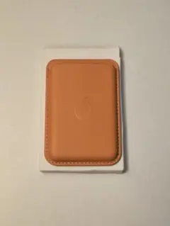 Apple iPhone レザーウォレット オレンジ