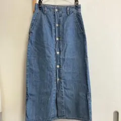 GU デニム ボタンフロント タイトスカート Sサイズ