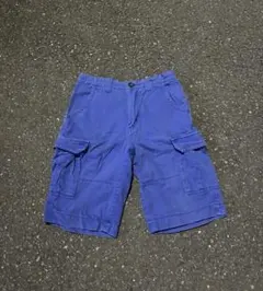 カーゴショーツ　青