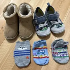スニーカー　ムートン　ブーツ　靴下　セット　まとめ売り　13.5センチ　男の子