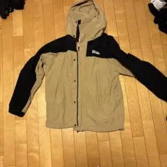 FIRST DOWN フード付きマウンテンパーカー M ベージュ/ブラック