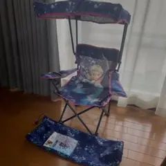 【美品】アナ雪　キッズ　アウトドア　チェアのサムネイル