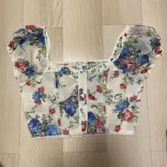 FOREVER 21 フラワープリント ブラウス L