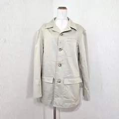 OFUON 裏地チェック ジャケット ベージュ（L）
