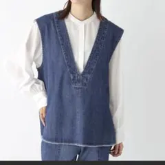 新品　LEPSIM デニムＶネックベスト