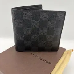 01687 ルイヴィトン　ダミエ・グラフィット 折り財布　ポルトフォイユ・マルコ