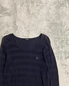 BURBERRY BLACK LABEL バーバリー ボーダー ロンT Tシャツ