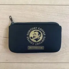サントリー BOSS コインケース カードケース 黒文字ゴールド