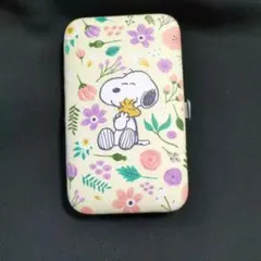 スヌーピー 花柄 ミニ文具ケース