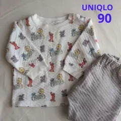 UNIQLO セサミストリート キルトパジャマ 90サイズ