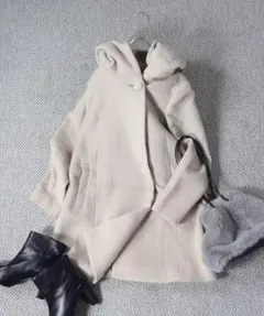 ☆美品☆ UNTITLED カシュクール フード コート