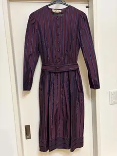 Max Mara ストライプ柄ワンピース　美品　マックスマーラ