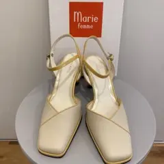 Marie femme マリーファム　パンプス　ミュール　イエロー　春