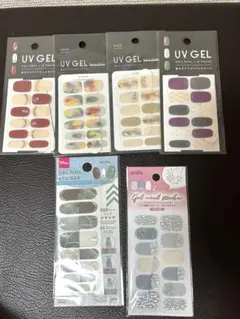 ジェルネイル風シール6点セット