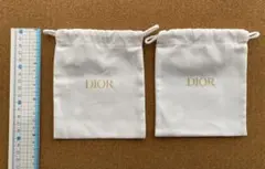 ディオール　巾着　ポーチ　ノベルティ　ホワイト　白　Dior