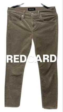 RED CARD ベージュ スリムフィットパンツ