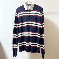 90’s POLO GOLF ラガーシャツ ボーダーポロシャツ 薄手