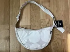 【新品未使用】UNIQLO マリメッココラボ　ミニショルダーバッグ　ライトグレー