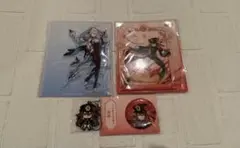 原神　申鶴　胡桃　アクリルスタンド　スマホスタンド　ラバーキーホルダー　缶バッジ