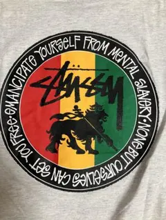 ラスタライオン” old stussy 紺タグ プリント ロンT 90s 墨黒 - メルカリ